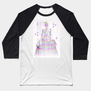 Rainbow Pixel Princess Baseball T-Shirt
